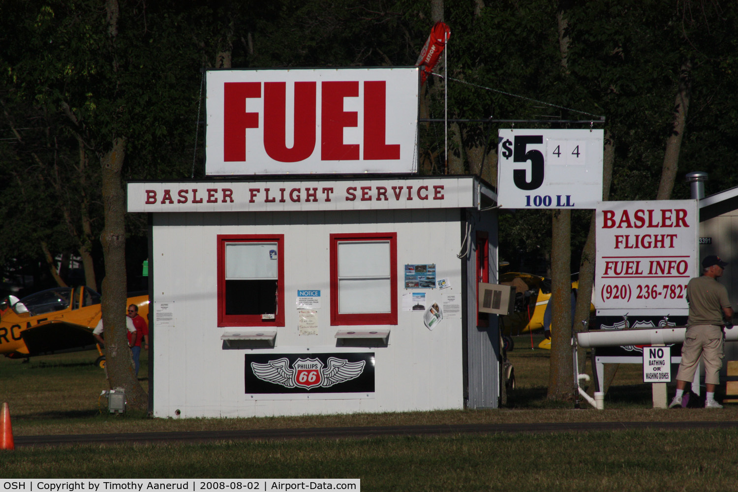 Wittman Regional Airport (OSH) - EAA AirVenture 2008, fuel payment booth on the south end of the airport