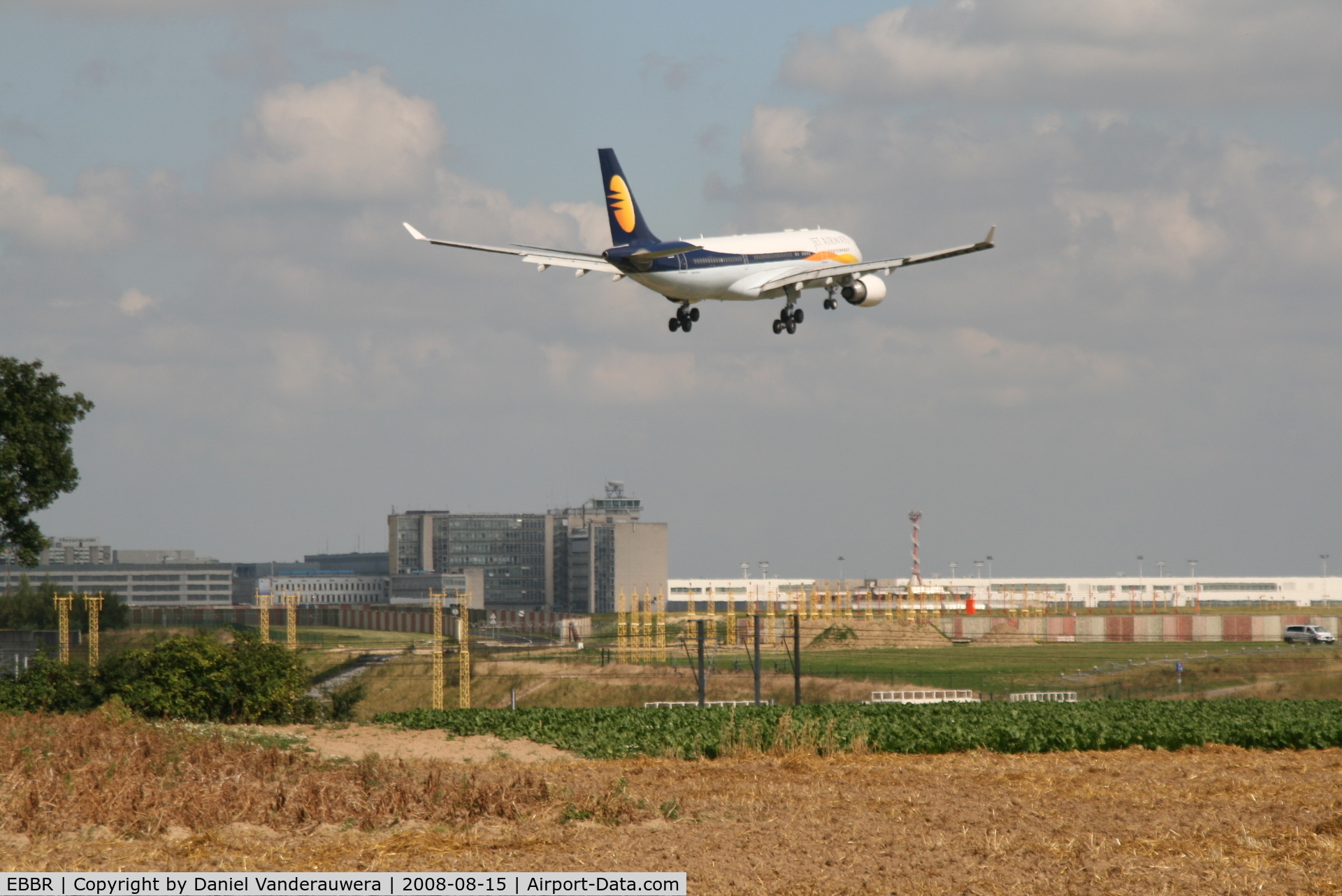 Brussels Airport, Brussels / Zaventem   Belgium (EBBR) - flight 9W225 (A330-203 - VT-JWF) is descending to rwy 02