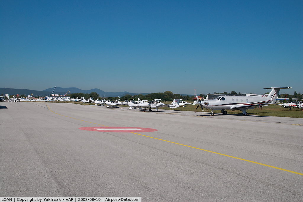 WIENER NEUSTADT EAST AIRPORT,  Austria (LOAN) - Apron overview