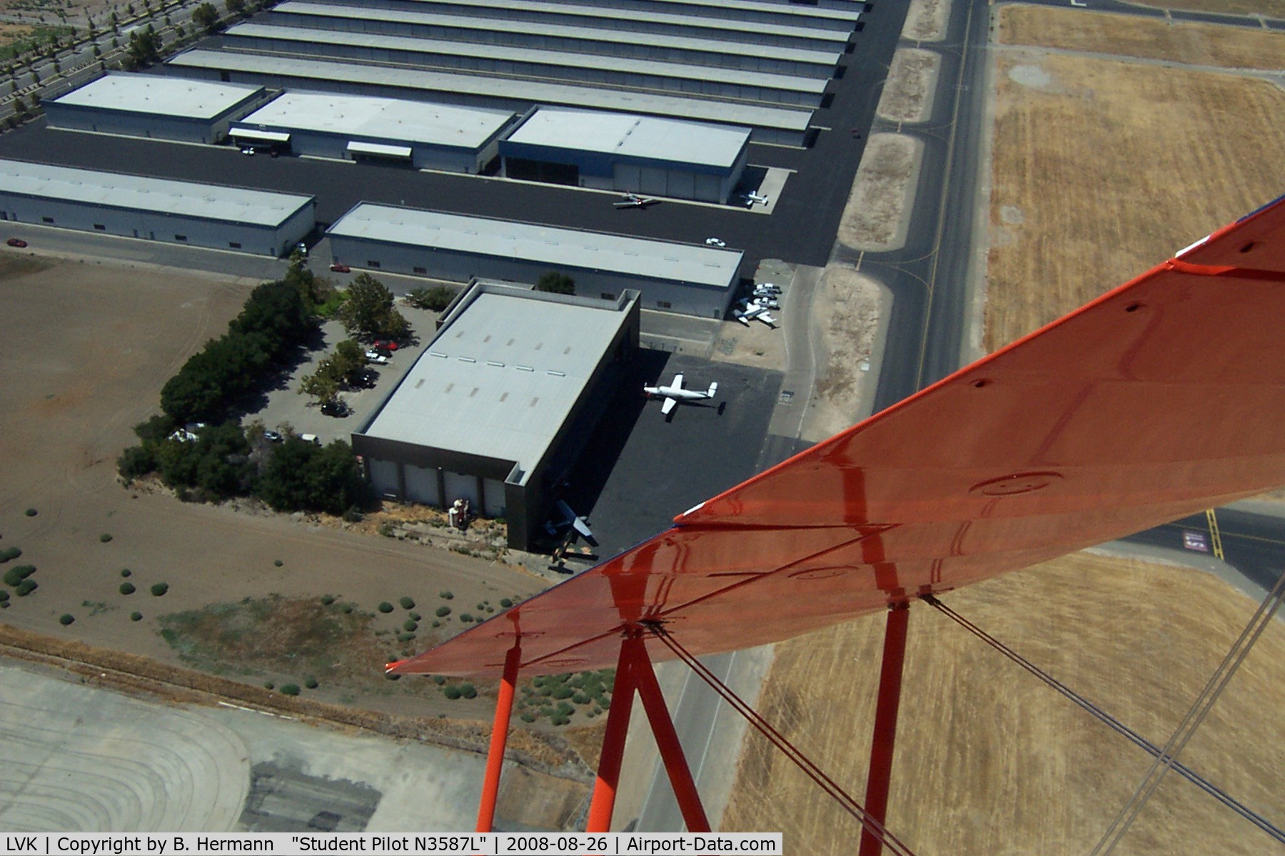 Livermore Municipal Airport (LVK) - Attitude Aviation ramp as seen from their 