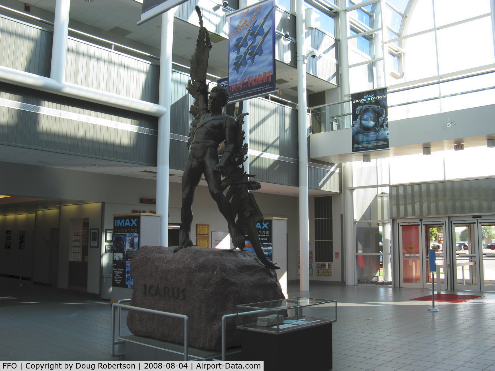 Wright-patterson Afb Airport (FFO) - Statue of Icarus in USAF Museum entry foyer