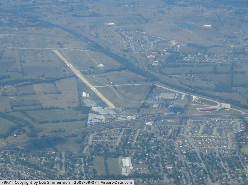 Lucas Field Airport (79KY) - Looking west from 5500'