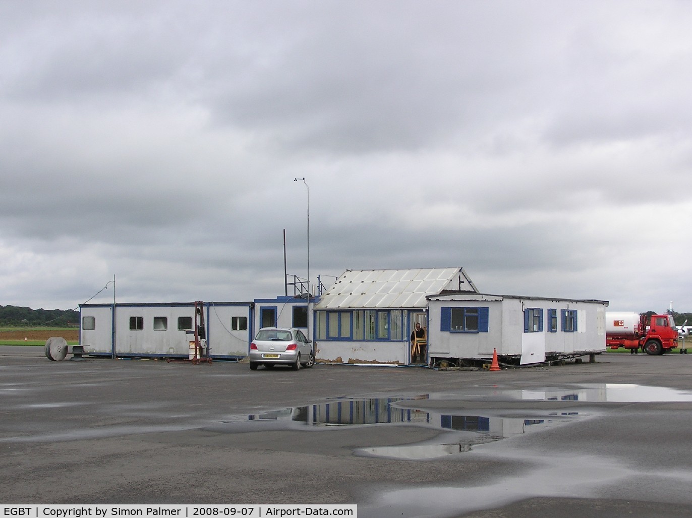 Turweston Aerodrome Airport, Turweston, England United Kingdom (EGBT) - The old hangar and clubhouse at Turweston