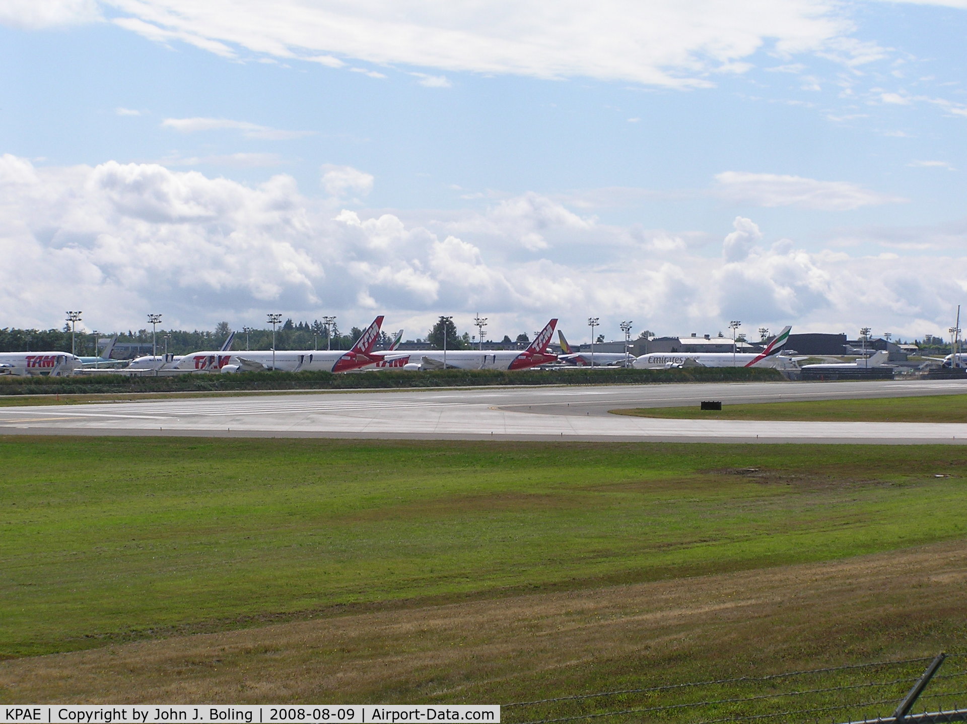 Snohomish County (paine Fld) Airport (PAE) - Boeing ramp at Paine Field
