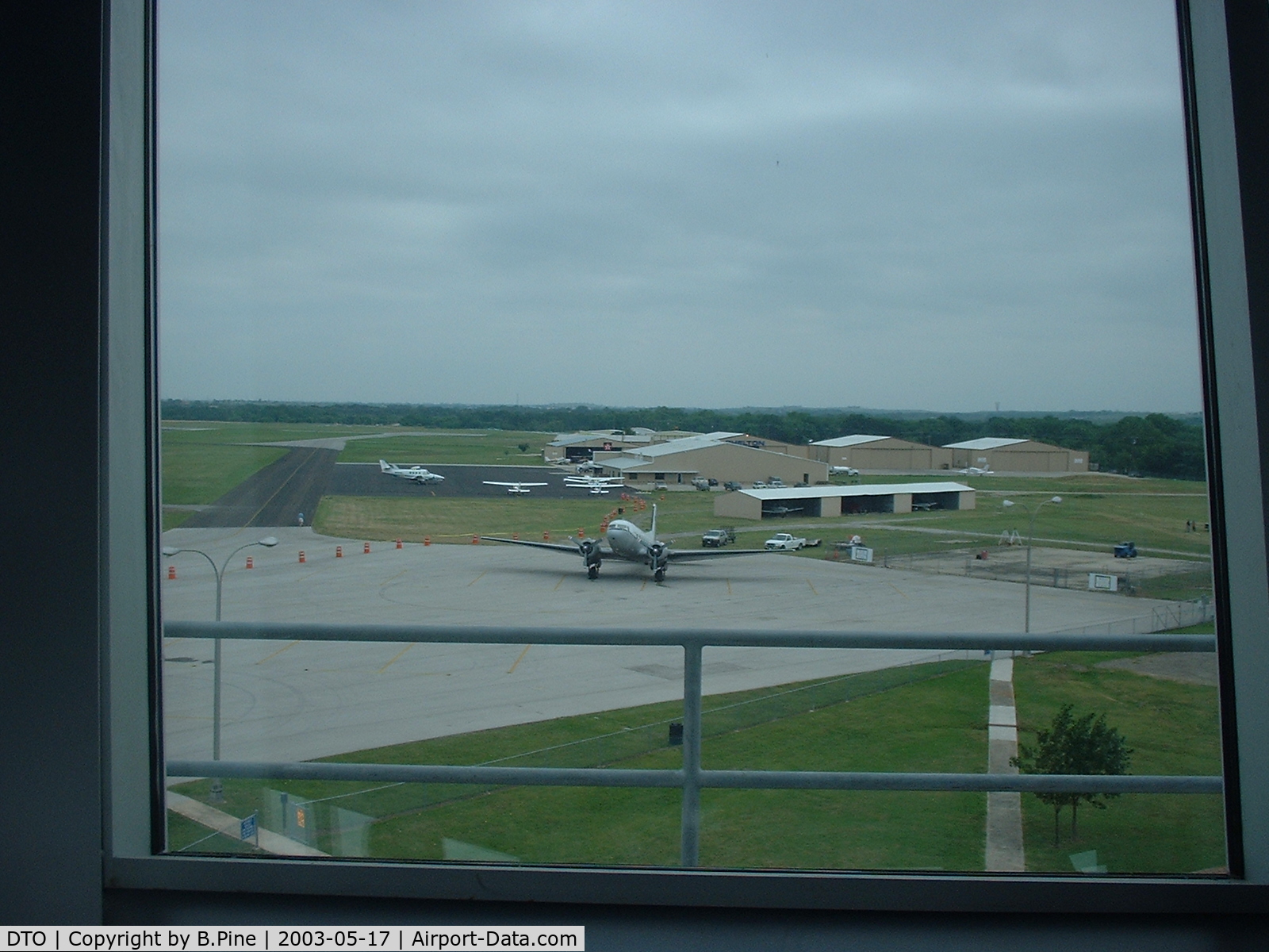 Denton Municipal Airport (DTO) - View from the tower looking North.