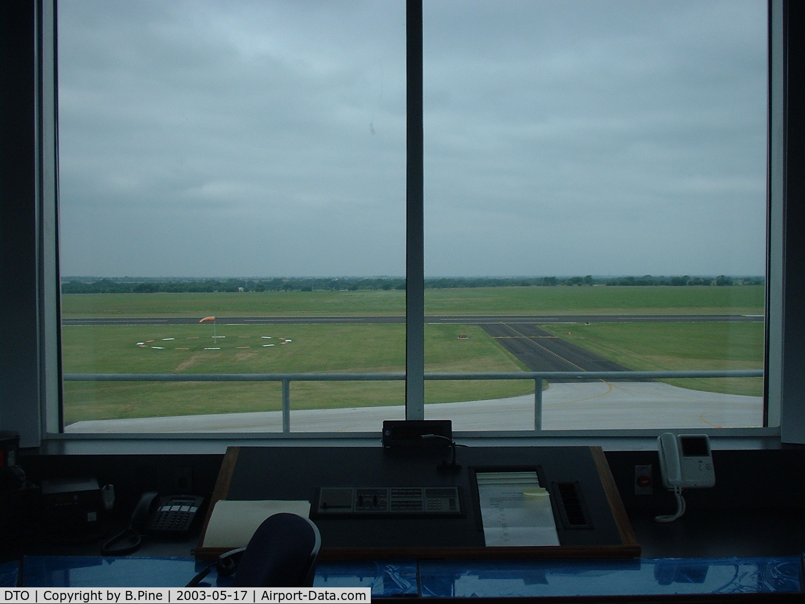 Denton Municipal Airport (DTO) - View from the tower looking West.