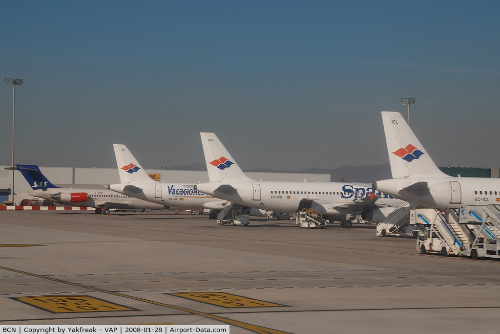 Barcelona International Airport, Barcelona Spain (BCN) - some Spanair Aircrafts