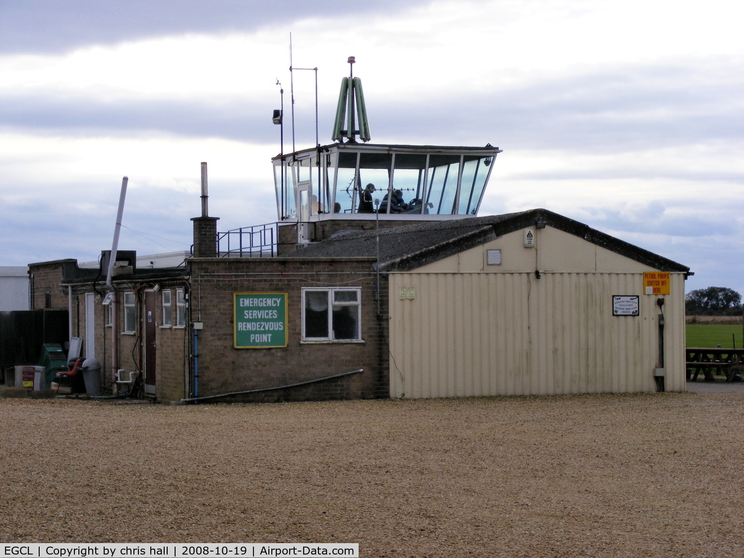 Fenland Airfield Airport, Spalding, England United Kingdom (EGCL) - The tower at Fenland