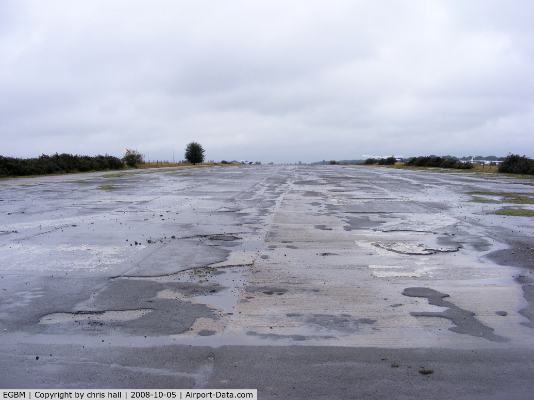 Tatenhill Airfield Airport, Tatenhill, England United Kingdom (EGBM) - Looking southwest down runway 22
