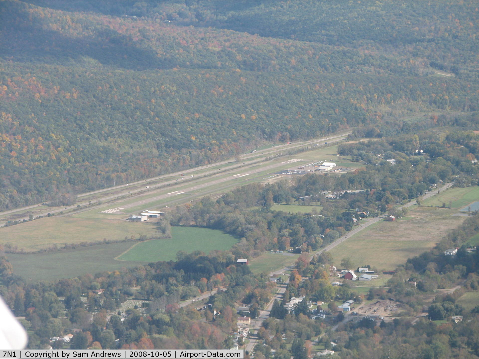 Corning-painted Post Airport (7N1) - Heading home after lunch