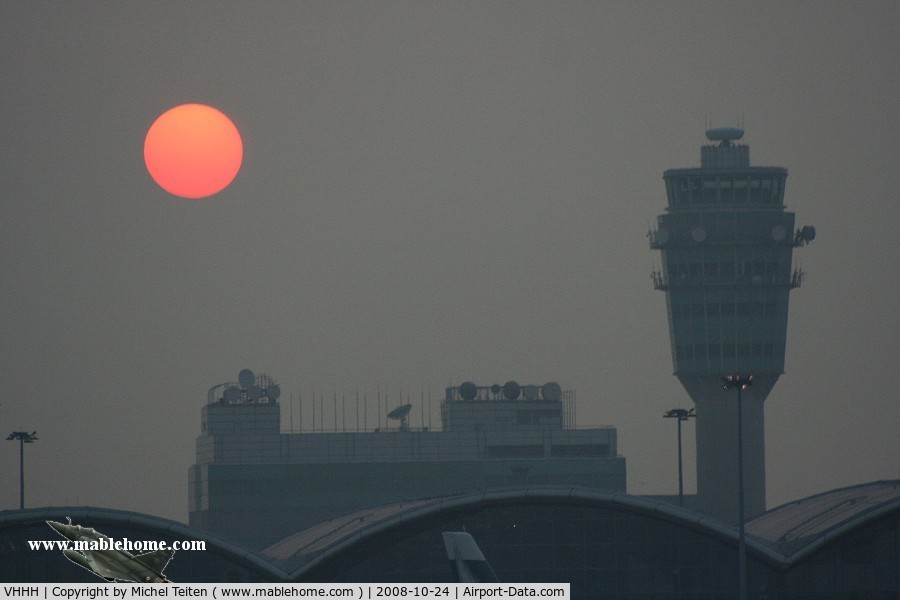 Hong Kong International Airport, Hong Kong Hong Kong (VHHH) - Sundown on HKIA Control Tower