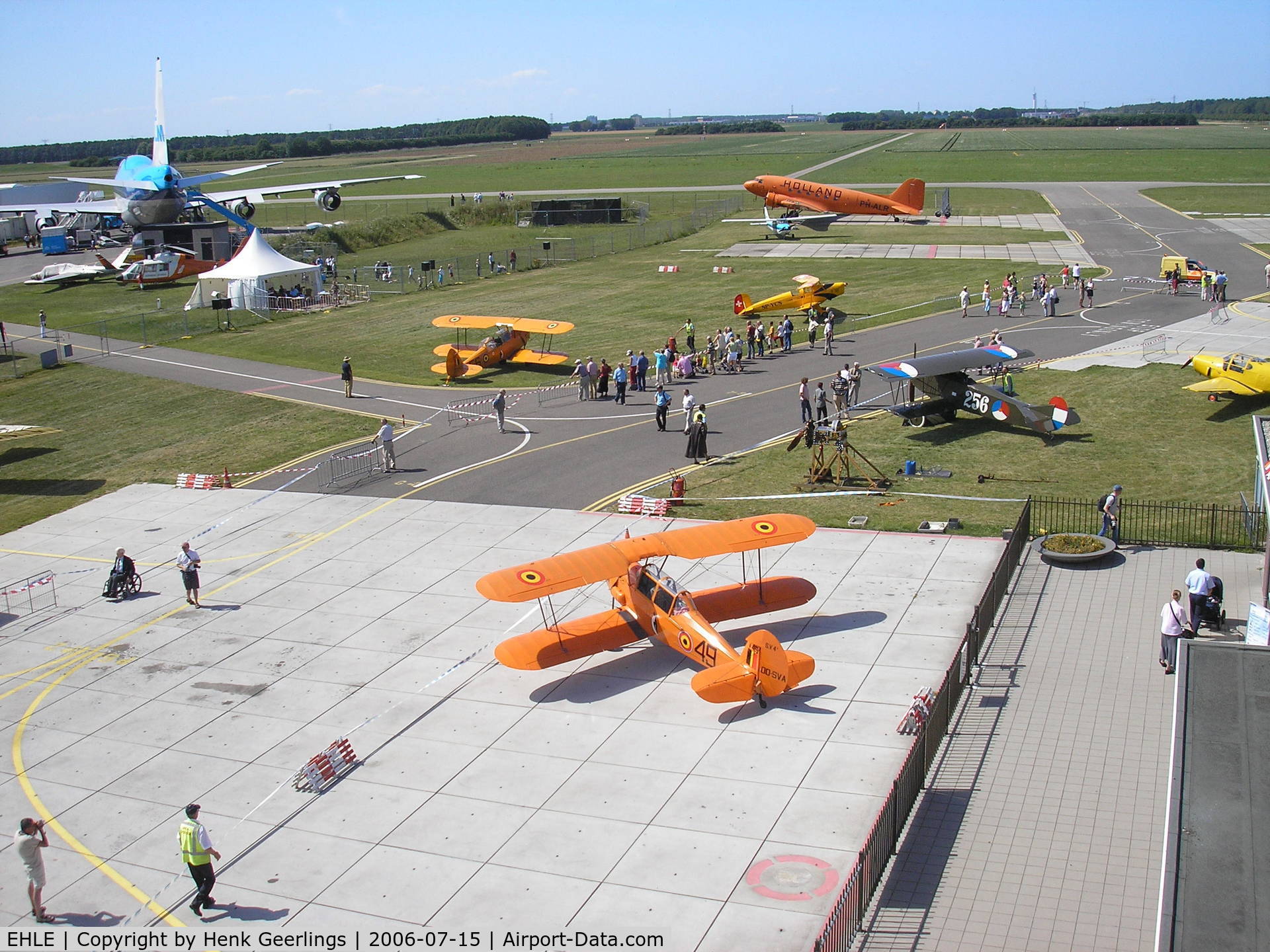 Lelystad Airport, Lelystad Netherlands (EHLE) - Platform of Aviodrome Aviation Museum, Biplanes Fly In