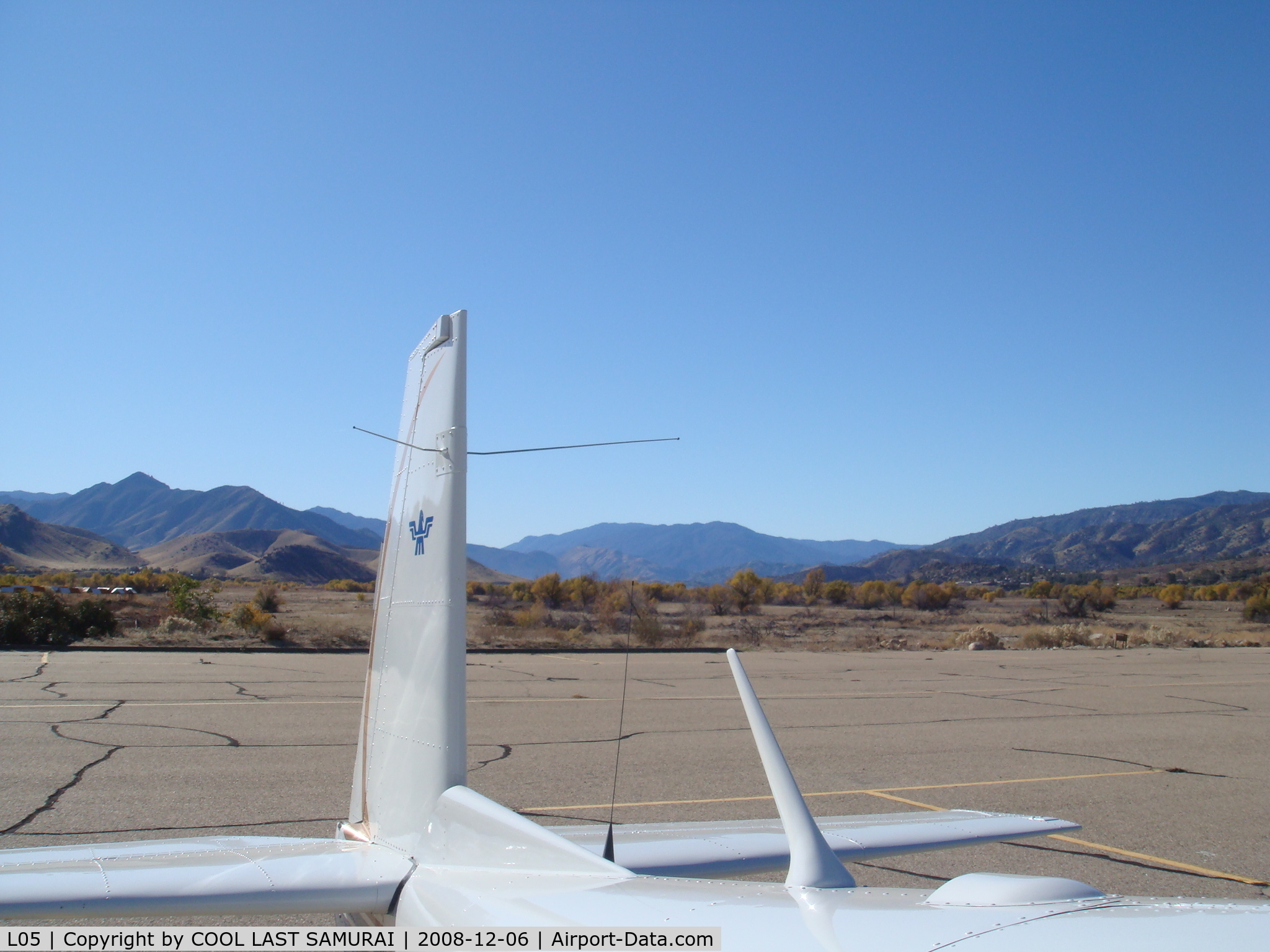 Kern Valley Airport (L05) - A View from Kernville Transient Parking