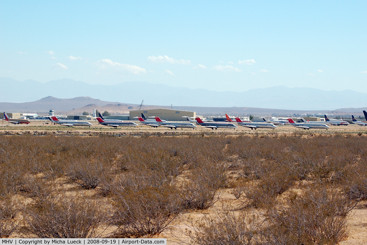 Mojave Airport (MHV) - Mojave desert storage/scrap yard