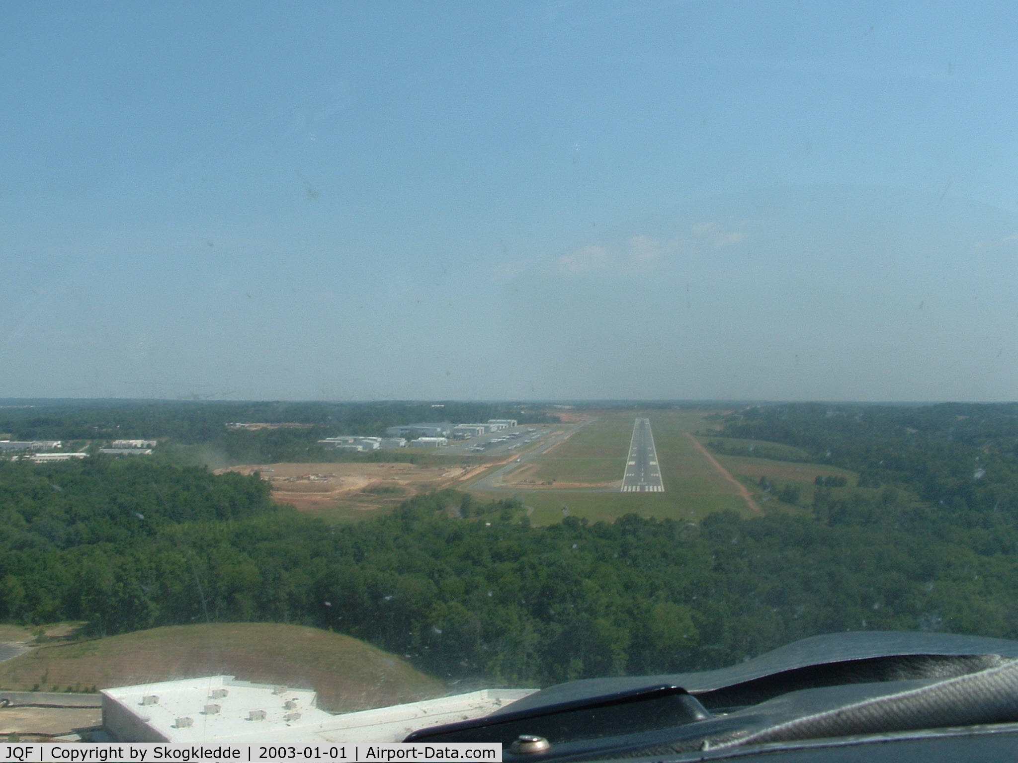 Concord Regional Airport (JQF) - JQF as seen on approach
