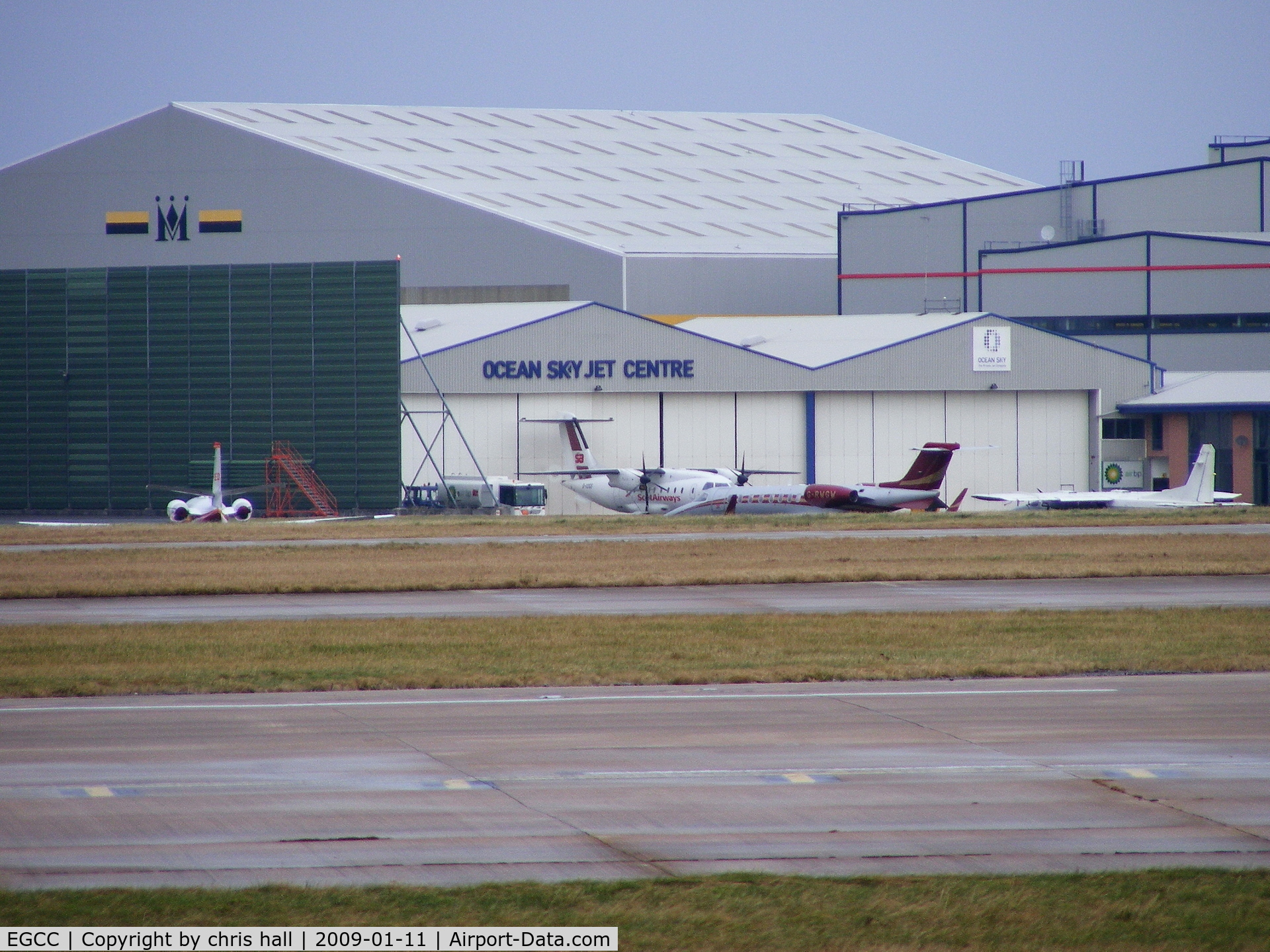 Manchester Airport, Manchester, England United Kingdom (EGCC) - Ocean Sky Jet Center