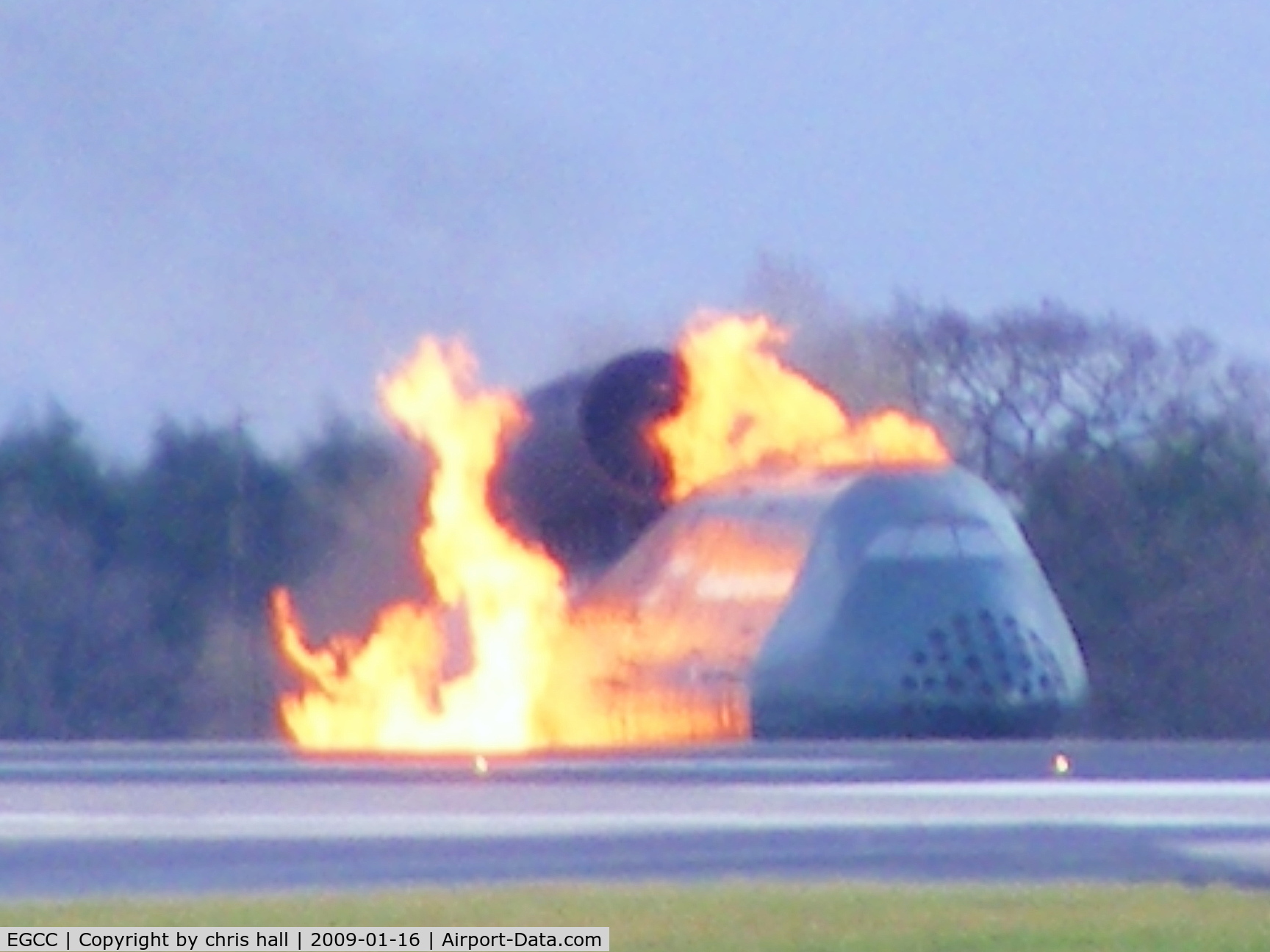 Manchester Airport, Manchester, England United Kingdom (EGCC) - Fire training at Manchester Airport