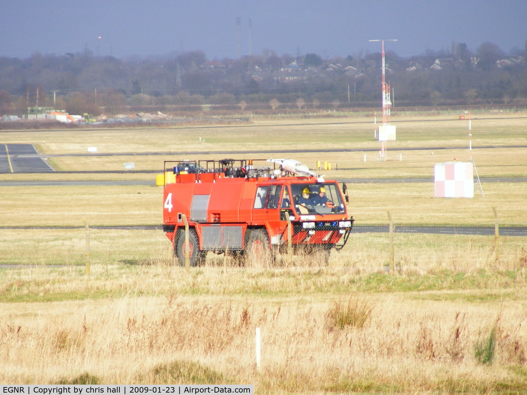 Hawarden Airport, Chester, England United Kingdom (EGNR) - Hawarden fire truck