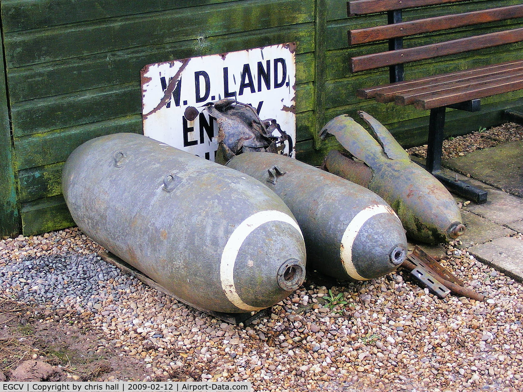 Sleap Airfield Airport, Shrewsbury, England United Kingdom (EGCV) - outside of the Wartime Aircraft Recovery Group Museum at Sleap