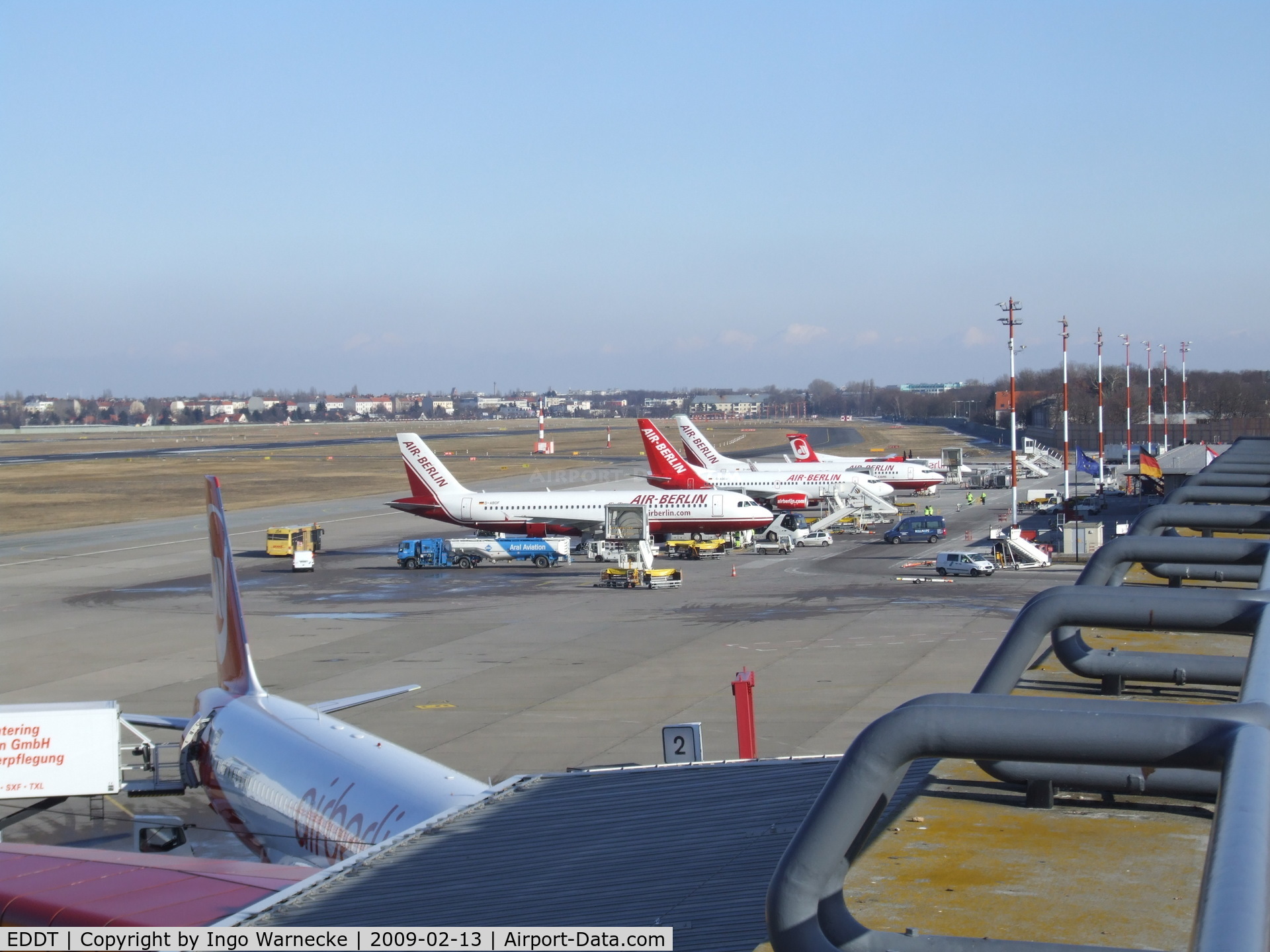 Tegel International Airport (closing in 2011), Berlin Germany (EDDT) - Berlin Tegel, aircraft at the eastern apron