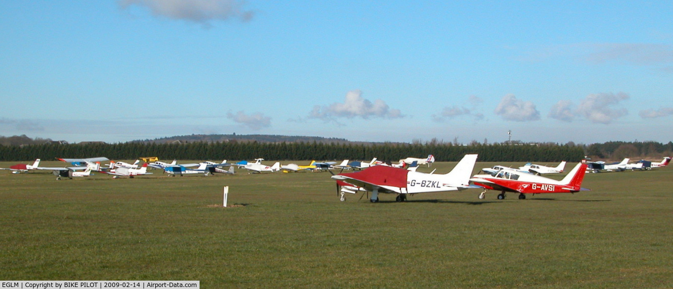 White Waltham Airfield Airport, White Waltham, England United Kingdom (EGLM) - A LARGE PART OF THE PARKING AREA