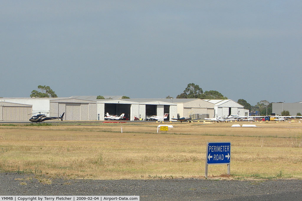 Moorabbin Airport, Moorabbin, Victoria Australia (YMMB) - Hangars on the Western side of Moorabbin Airport