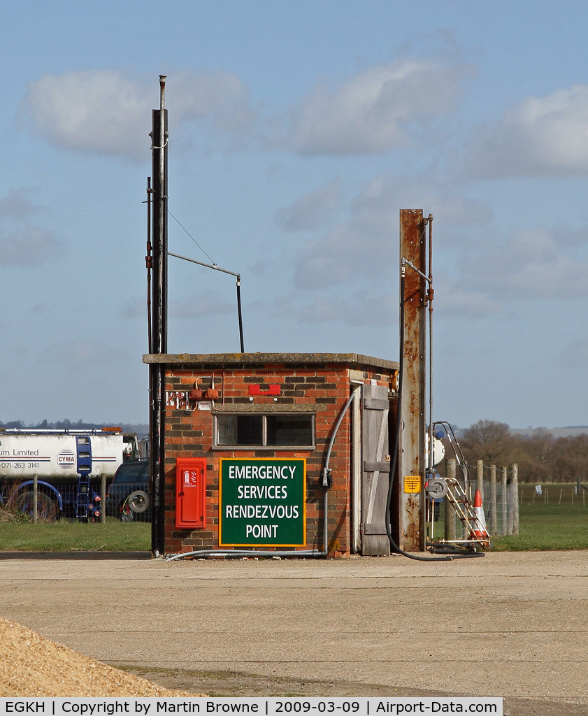 Lashenden/Headcorn Airport, Maidstone, England United Kingdom (EGKH) - The POL point.