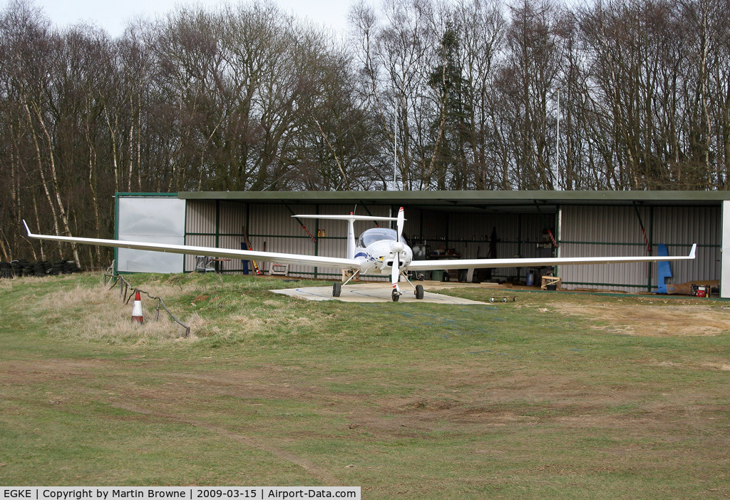 Challock Airport, Challock, England United Kingdom (EGKE) - The motor glider hangar at Challock.