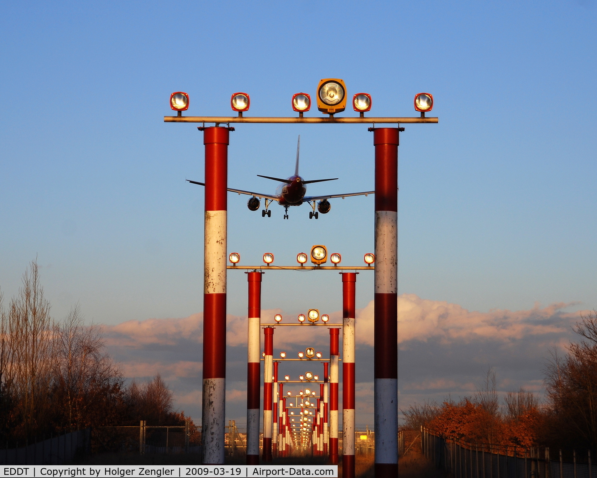 Tegel International Airport (closing in 2011), Berlin Germany (EDDT) - Sunset glow at TXL
