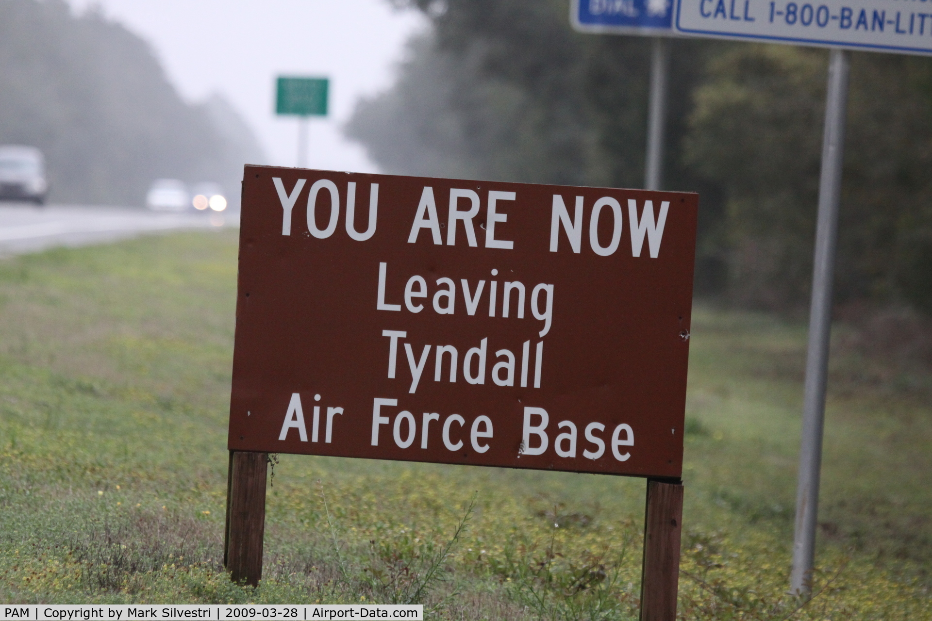 Tyndall Afb Airport (PAM) - Sign from Tyndall AFB