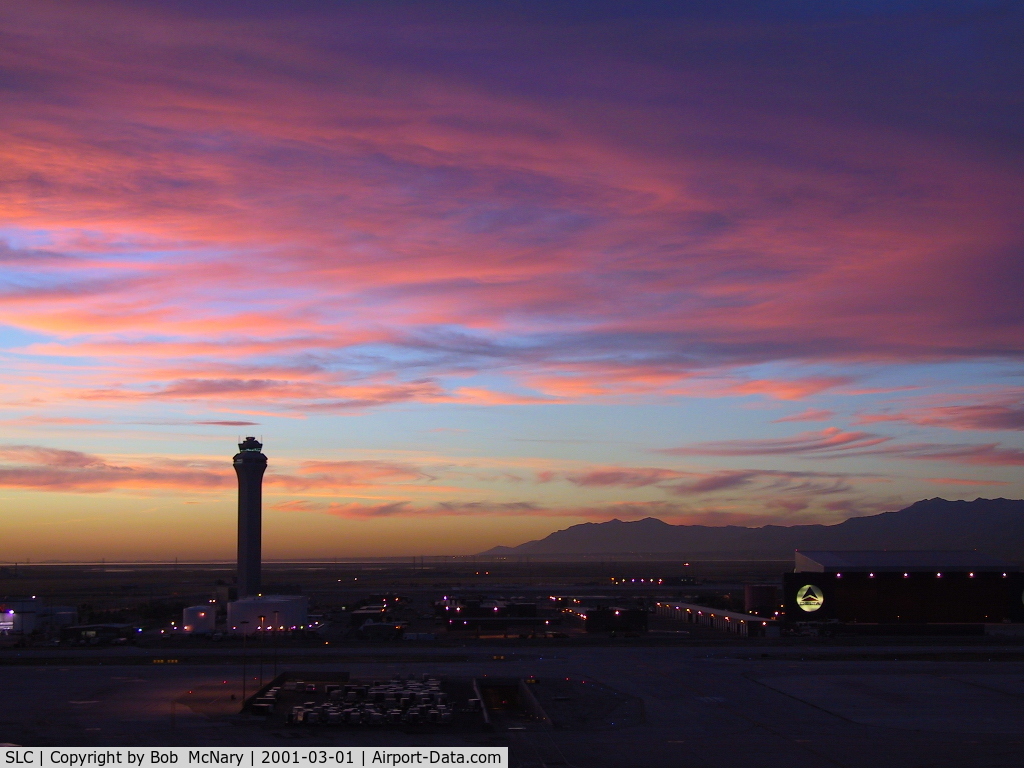 Salt Lake City International Airport (SLC) - FAA Tower and Delta Maintenance Hangar