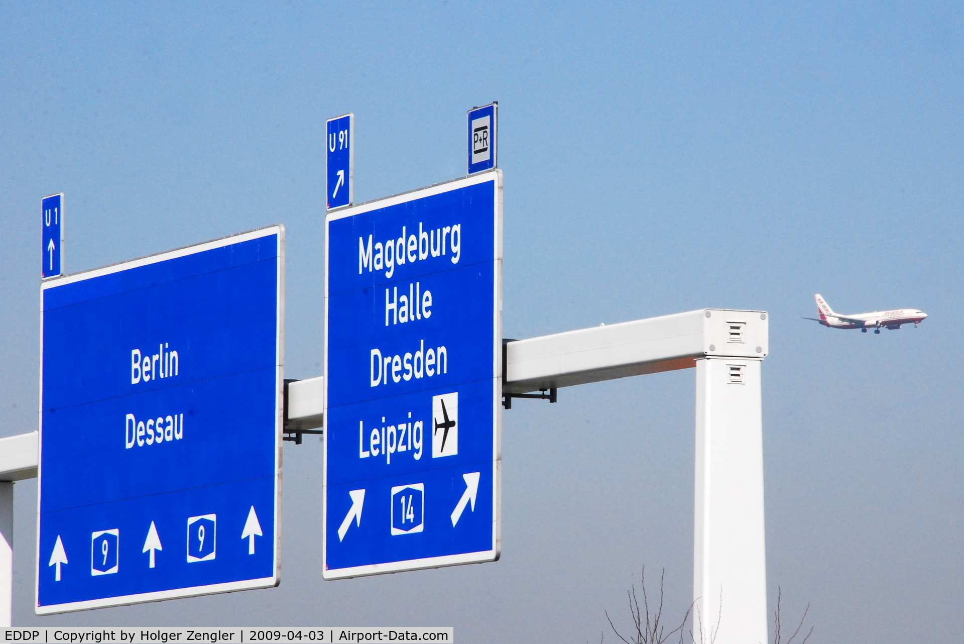 Leipzig/Halle Airport, Leipzig/Halle Germany (EDDP) - On the right way.....