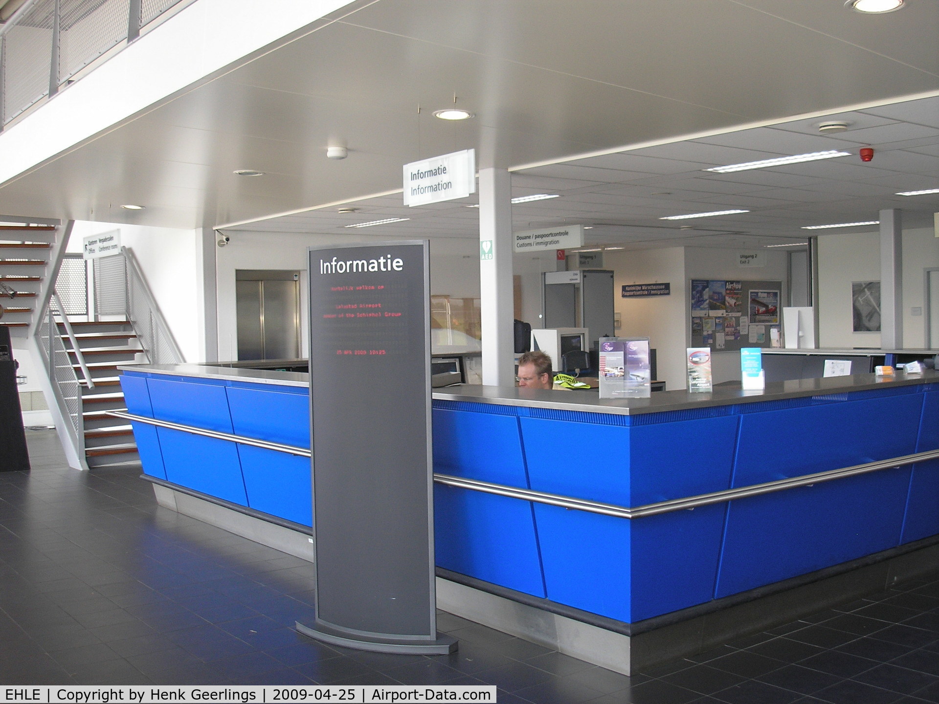 Lelystad Airport, Lelystad Netherlands (EHLE) - Info desk at Terminal Building