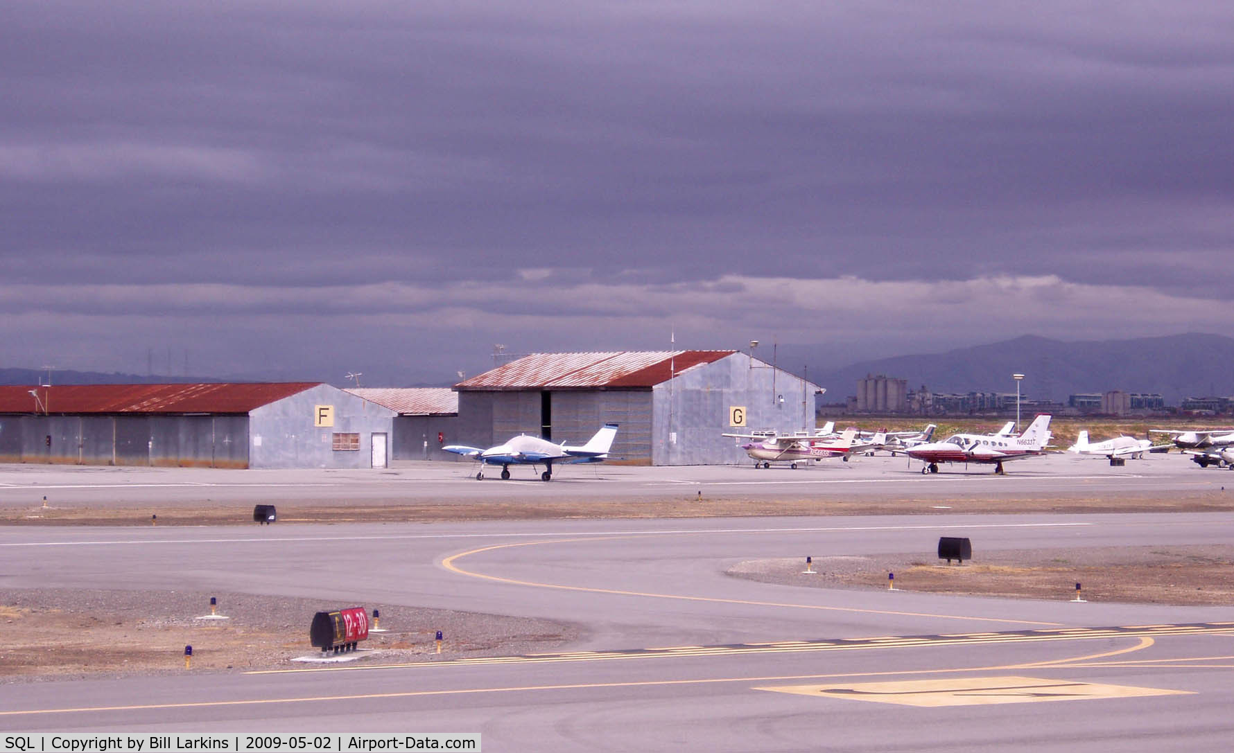 San Carlos Airport (SQL) - Panorama 4 of 4.