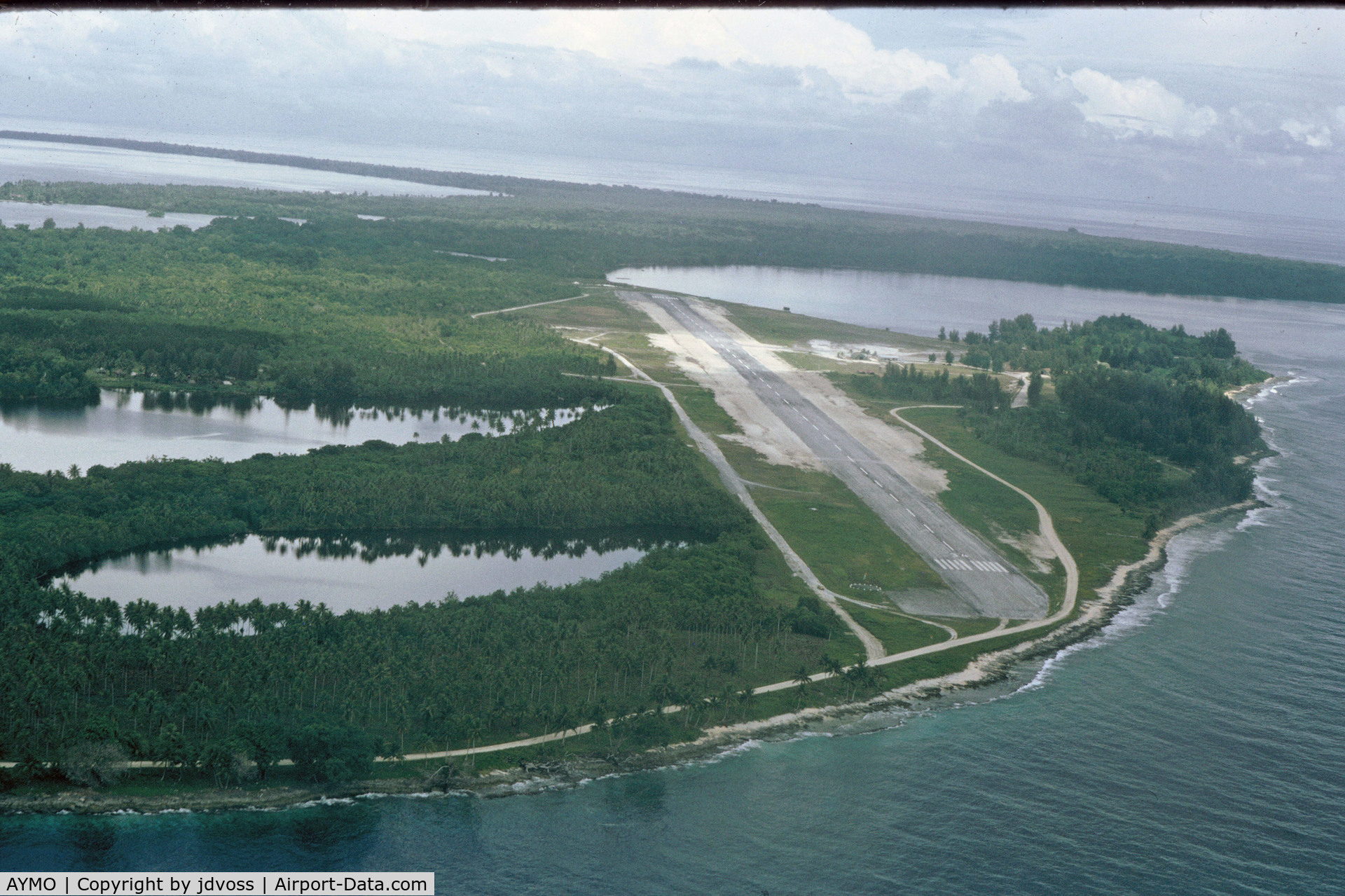 Momote Airport, Manus Island Papua New Guinea (AYMO) - Photographed from TAA DC-3. This field was a former USAAF B-24 base during WWII.