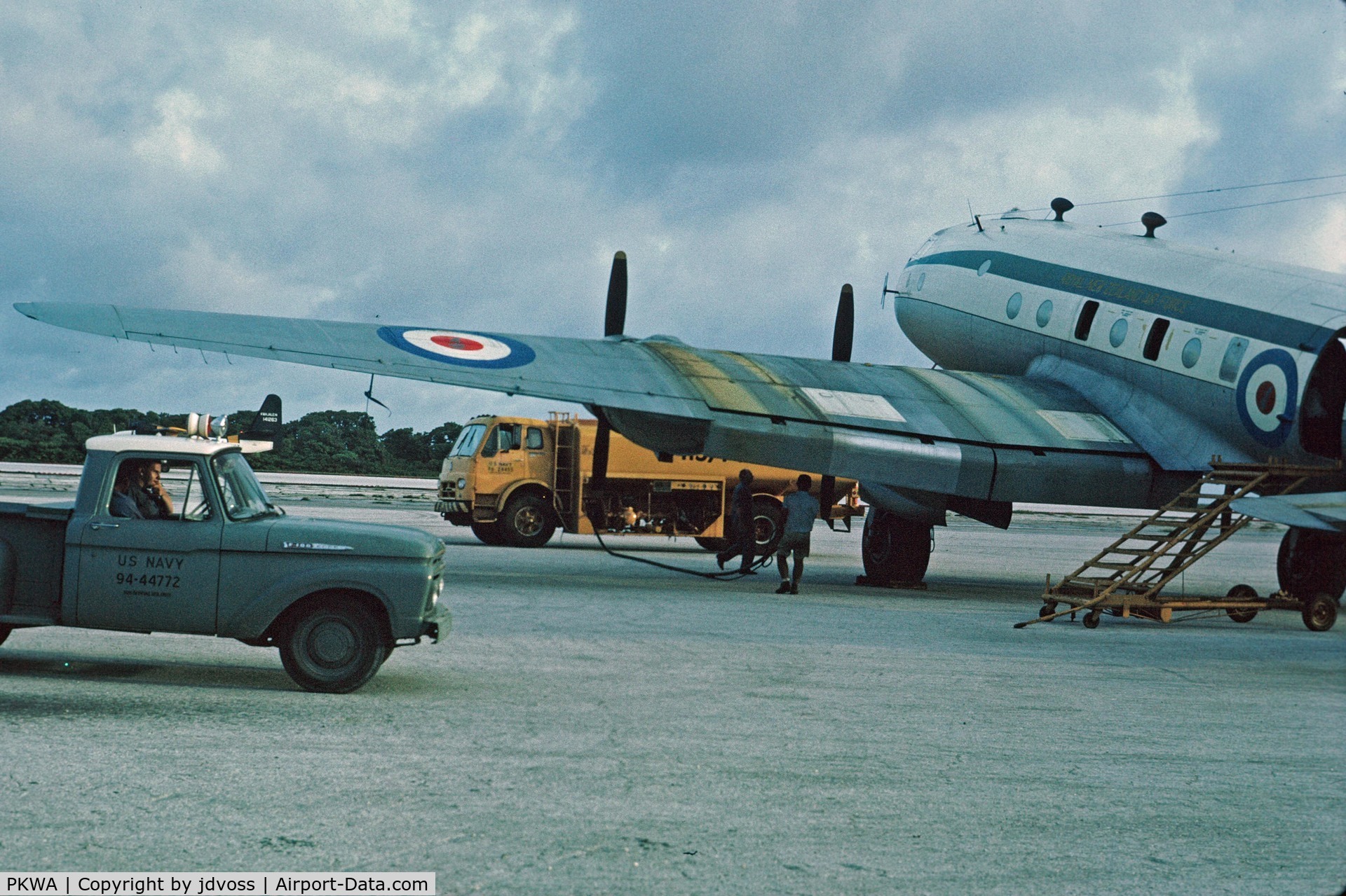Kwajalein Airport, Kwajalein Marshall Islands (PKWA) - RNZAF Hastings undergoes fueling enroute to Guam