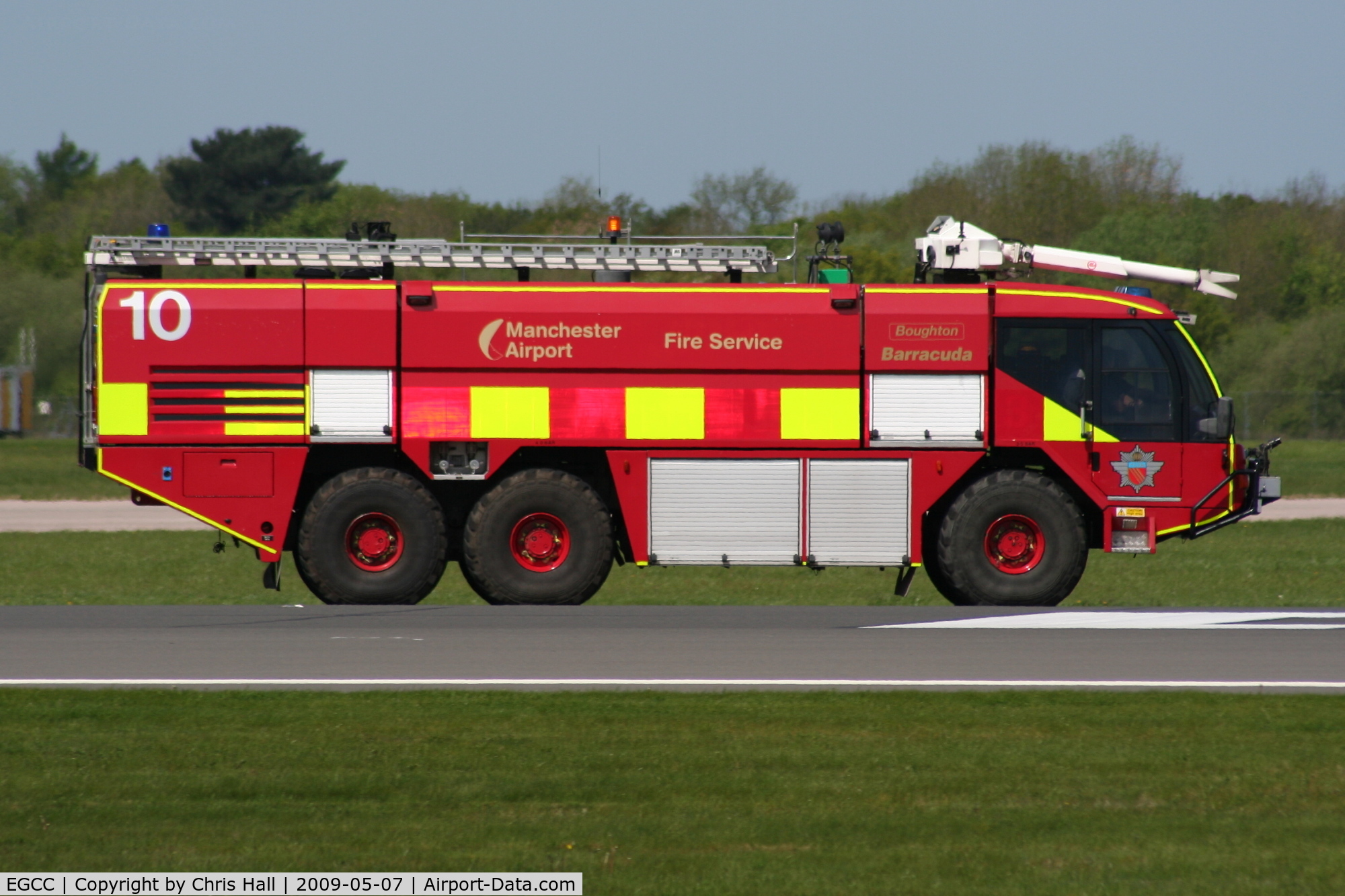 Manchester Airport, Manchester, England United Kingdom (EGCC) - Fire engine at Manchester Airport