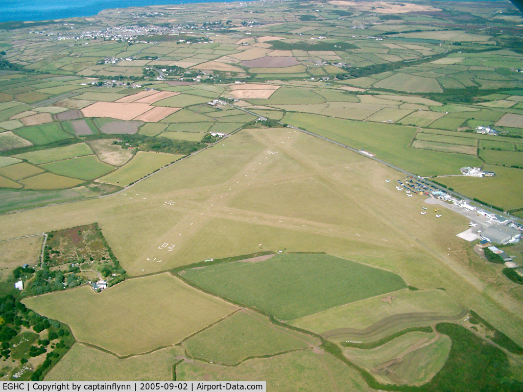 Land's End Airport, St Just in Penwith, England United Kingdom (EGHC) - Lands End, St Just aerodrome. Cornwall.