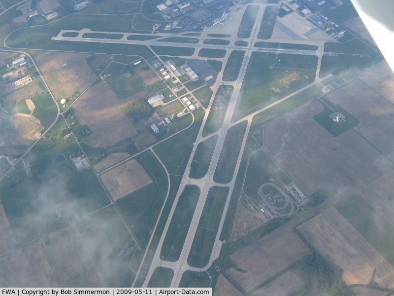 Fort Wayne International Airport (FWA) - Through the clouds from 10,000'