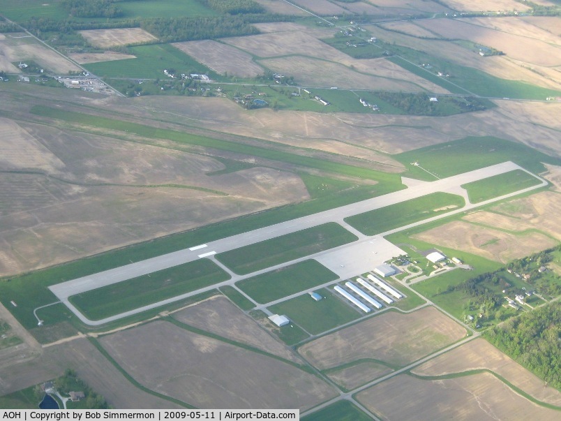 Lima Allen County Airport (AOH) - View from the SW