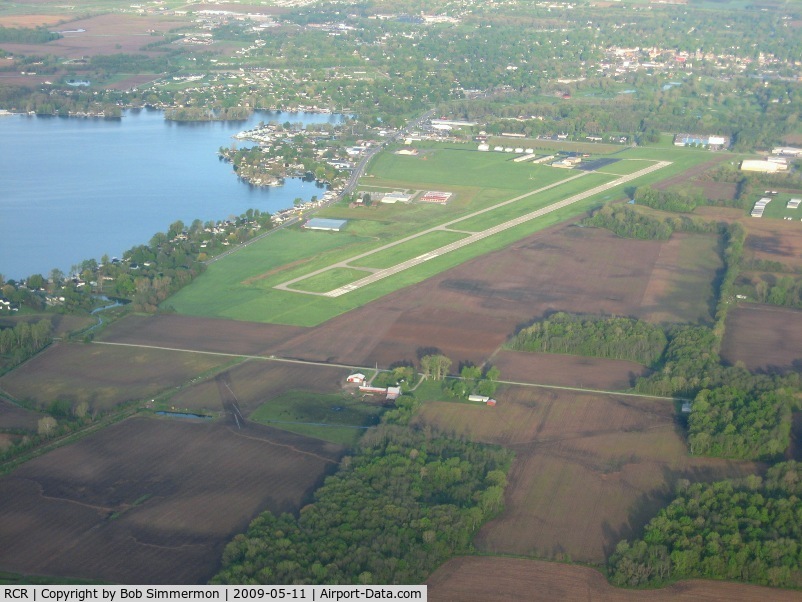 Fulton County Airport (RCR) - View from the east