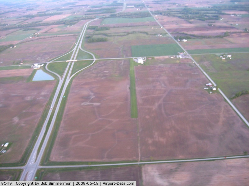 Forest Field Airport (9OH9) - Looking west from 4500'