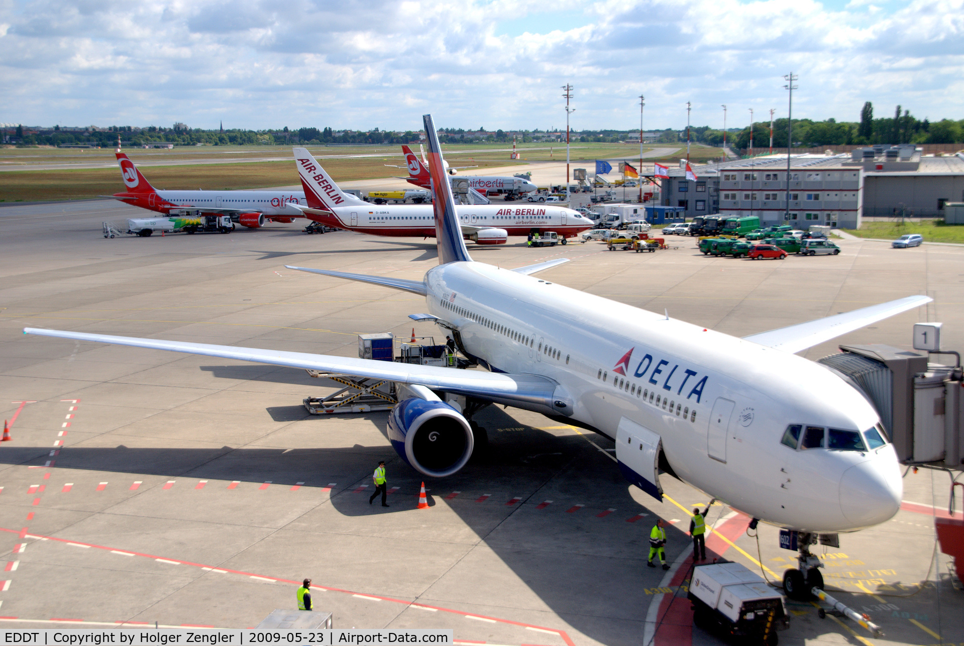 Tegel International Airport (closing in 2011), Berlin Germany (EDDT) - How colourful a saturday morning at TXL can be!