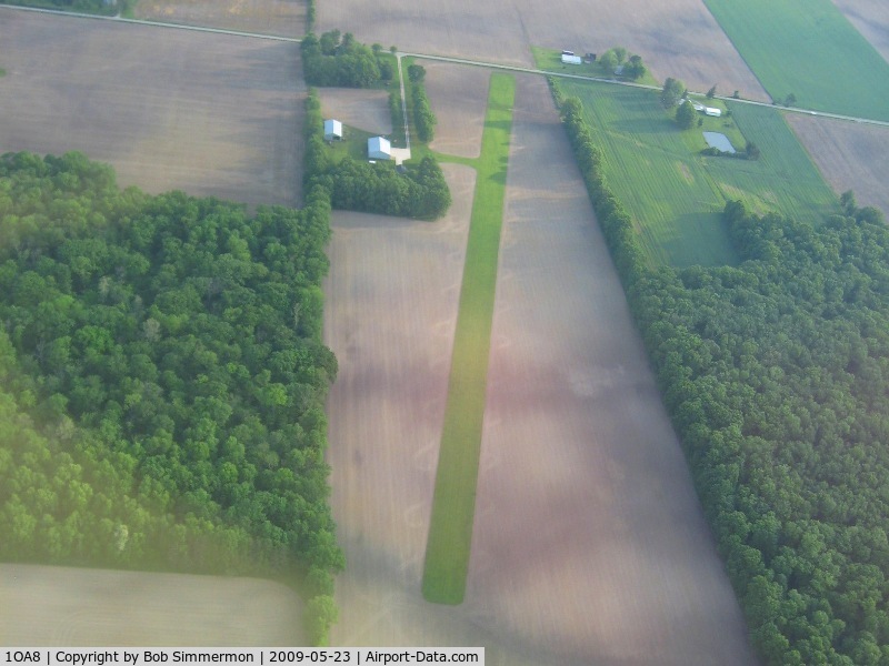 Erdy Farm Airport (1OA8) - Looking north from 2500'