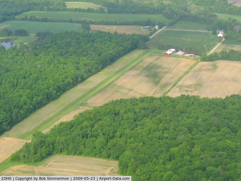 Bohannan Airport (2OH0) - Looking SW from 2500'