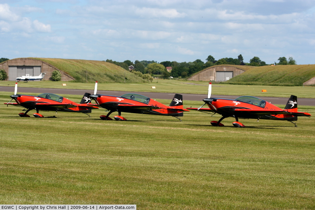 RAF Cosford Airport, Albrighton, England United Kingdom (EGWC) - The Blades aerobatic team at the Cosford Air Show