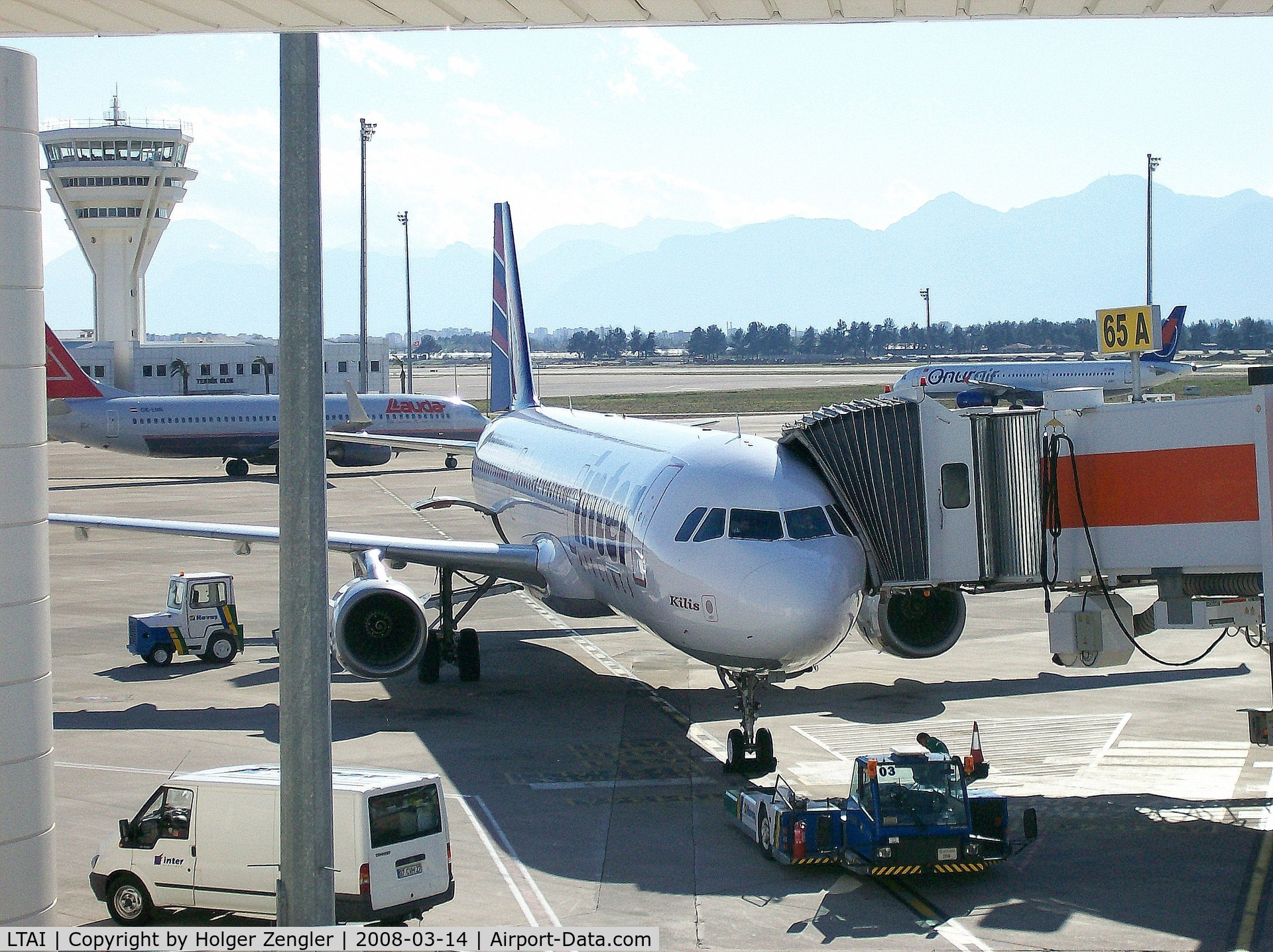 Antalya Airport, Antalya Turkey (LTAI) - View to Gate 65 A