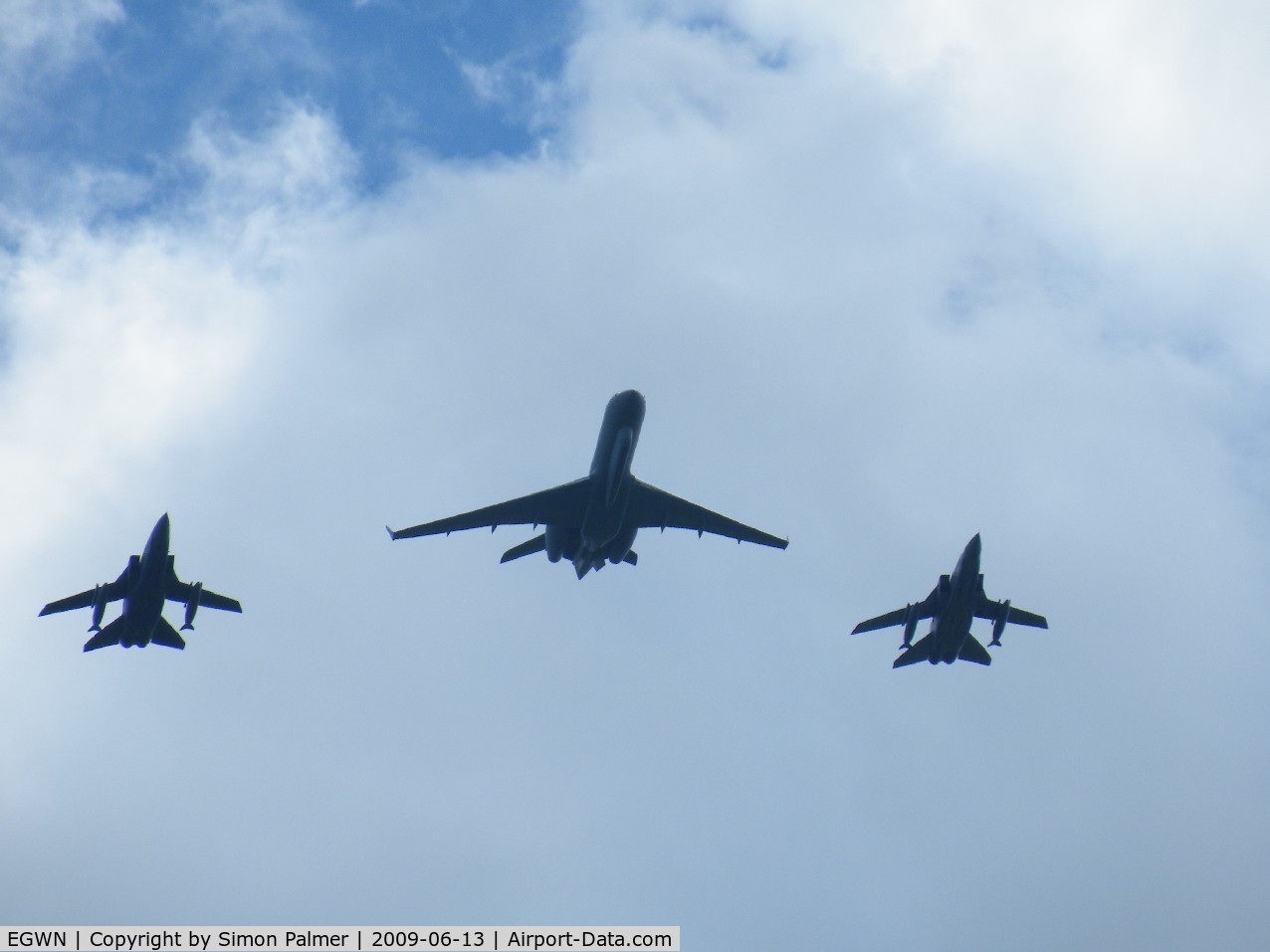 RAF Halton Airport, Halton, England United Kingdom (EGWN) - Sentinel and Tornados flypast