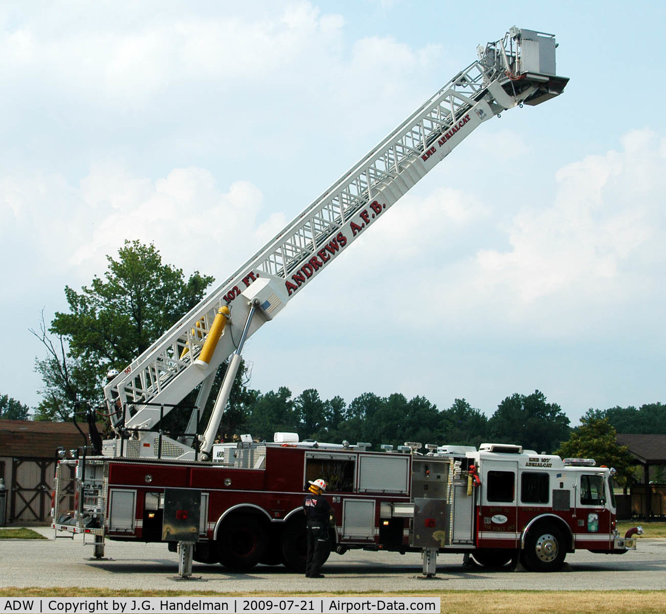 Joint Base Andrews Airport (ADW) - fire truck at Andrews AFB