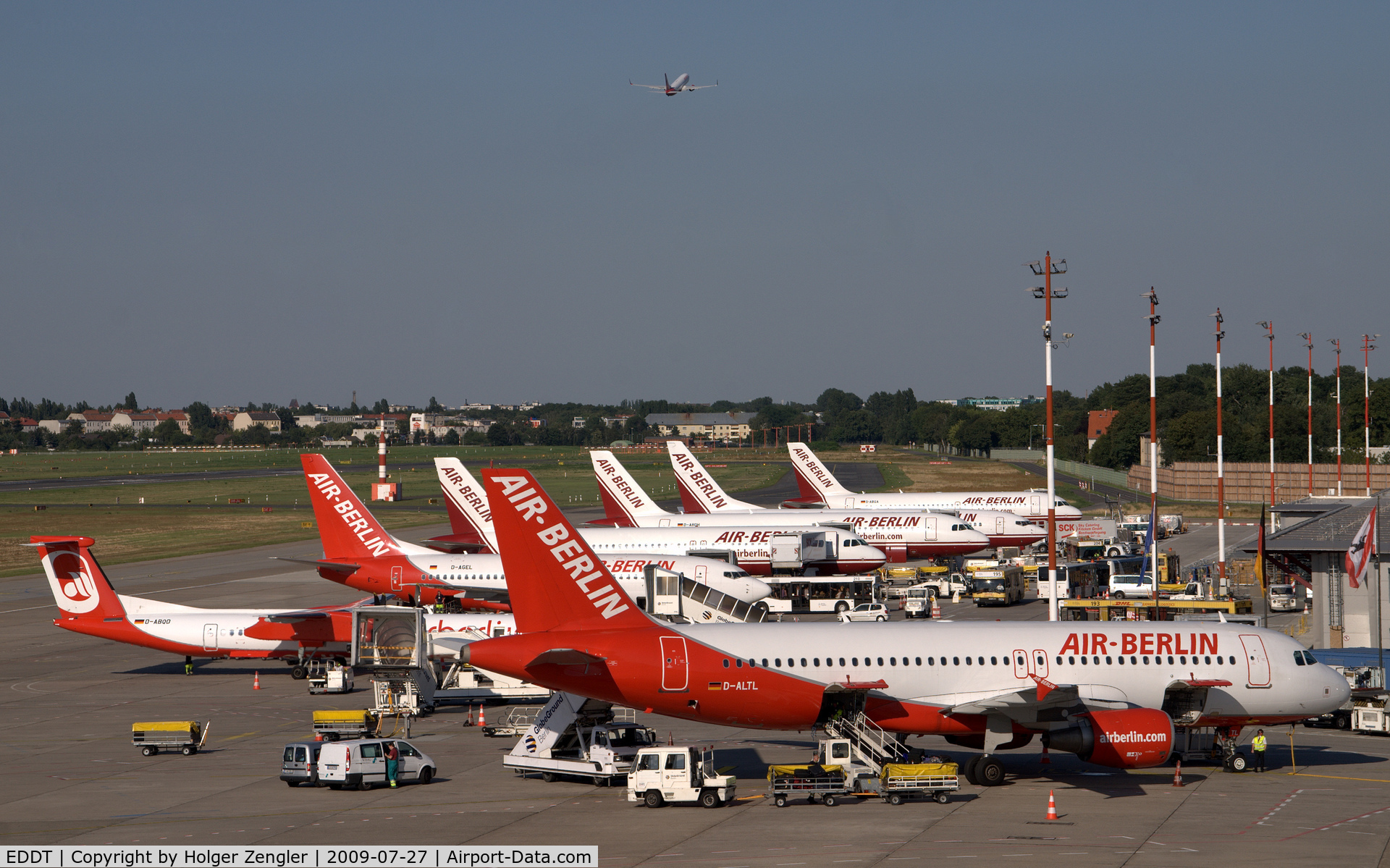 Tegel International Airport (closing in 2011), Berlin Germany (EDDT) - Wonder why the sky isn´t red and white.....